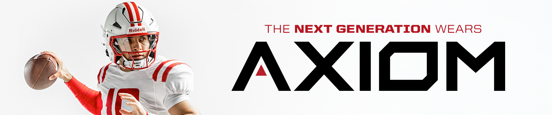 Football player wearing Axiom helmet