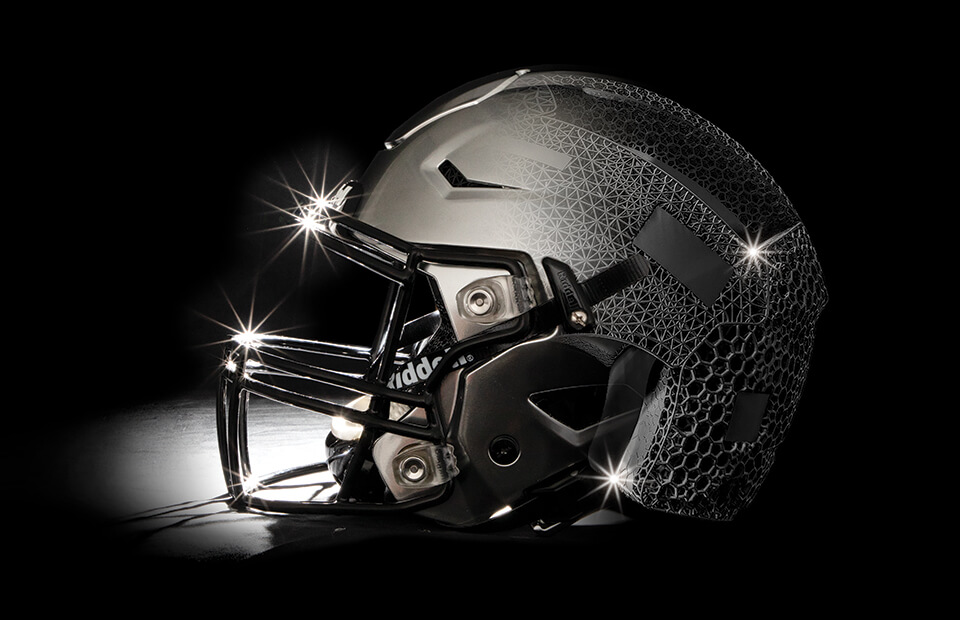 Carbon is 3D printing custom football helmet liners for Riddell