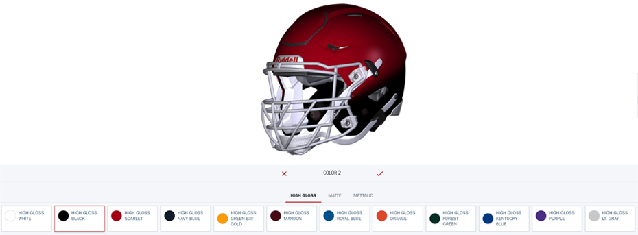 Design a hot sale football helmet